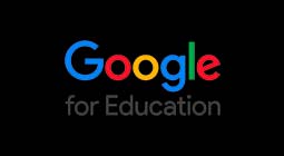 Logo Google for Education em fundo preto